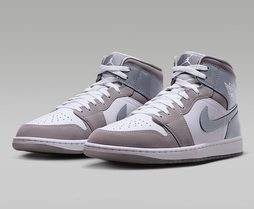 Jordan 1 Mid SE White Medium Grey Cool Grey - Vista 1
