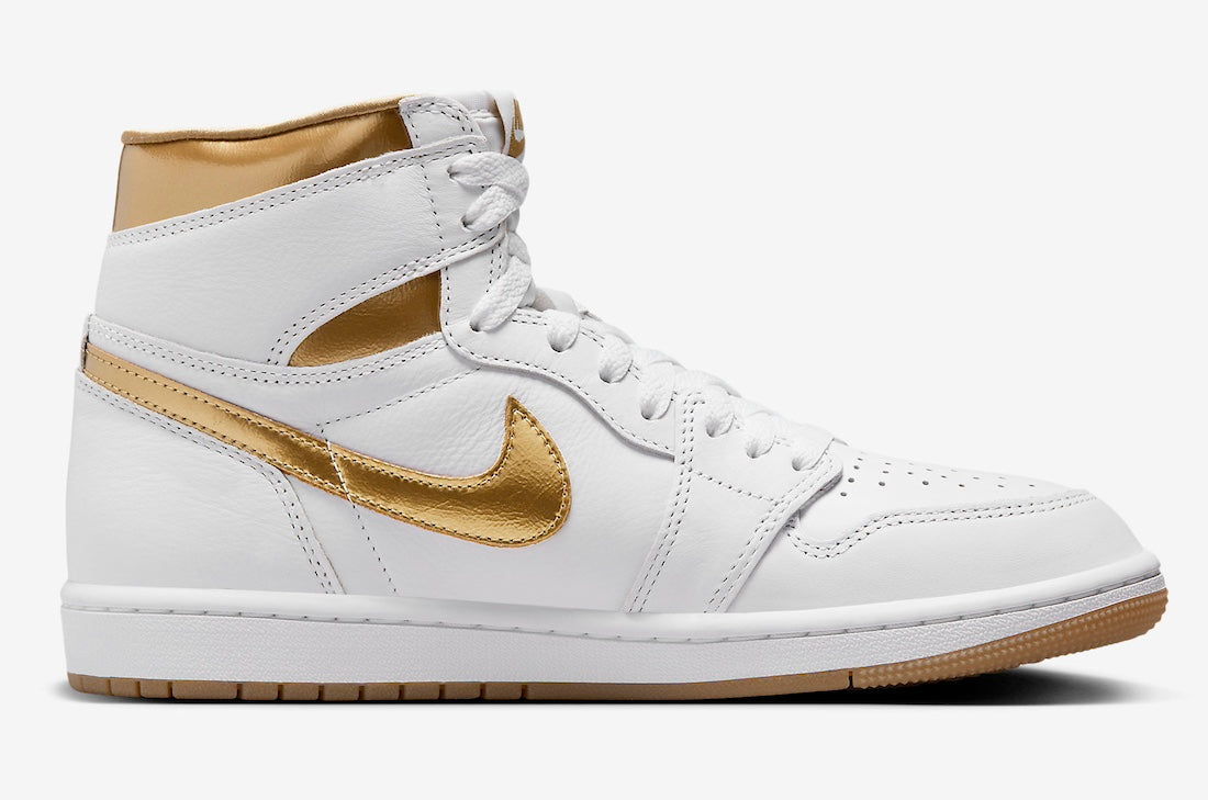 Jordan 1 Retro High OG Metallic Gold - Vista 3