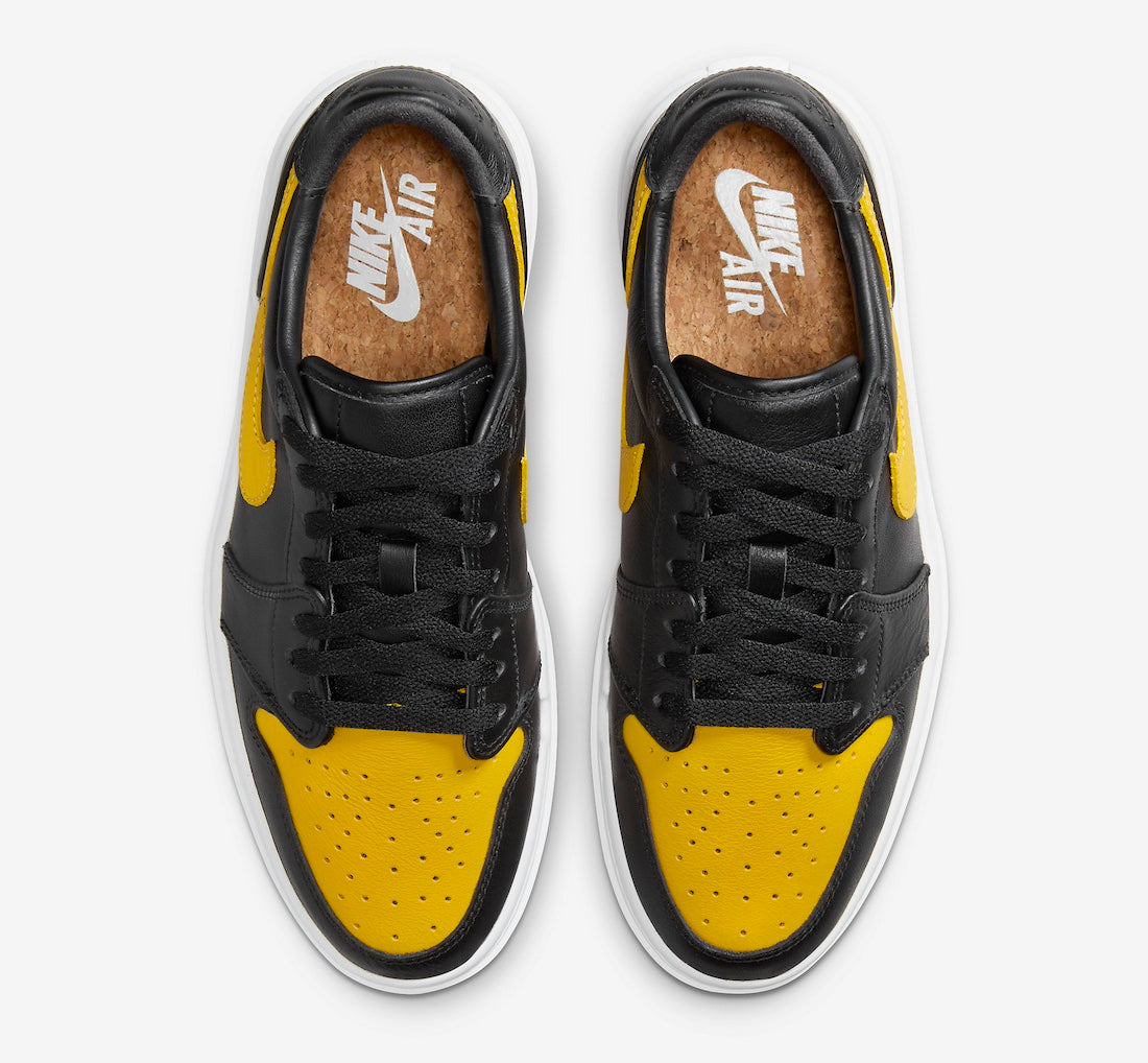 Jordan 1 Elevate Low Black Yellow Ochre (Women's) - Vista 4