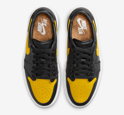 Jordan 1 Elevate Low Black Yellow Ochre (Women's) - Vista 4