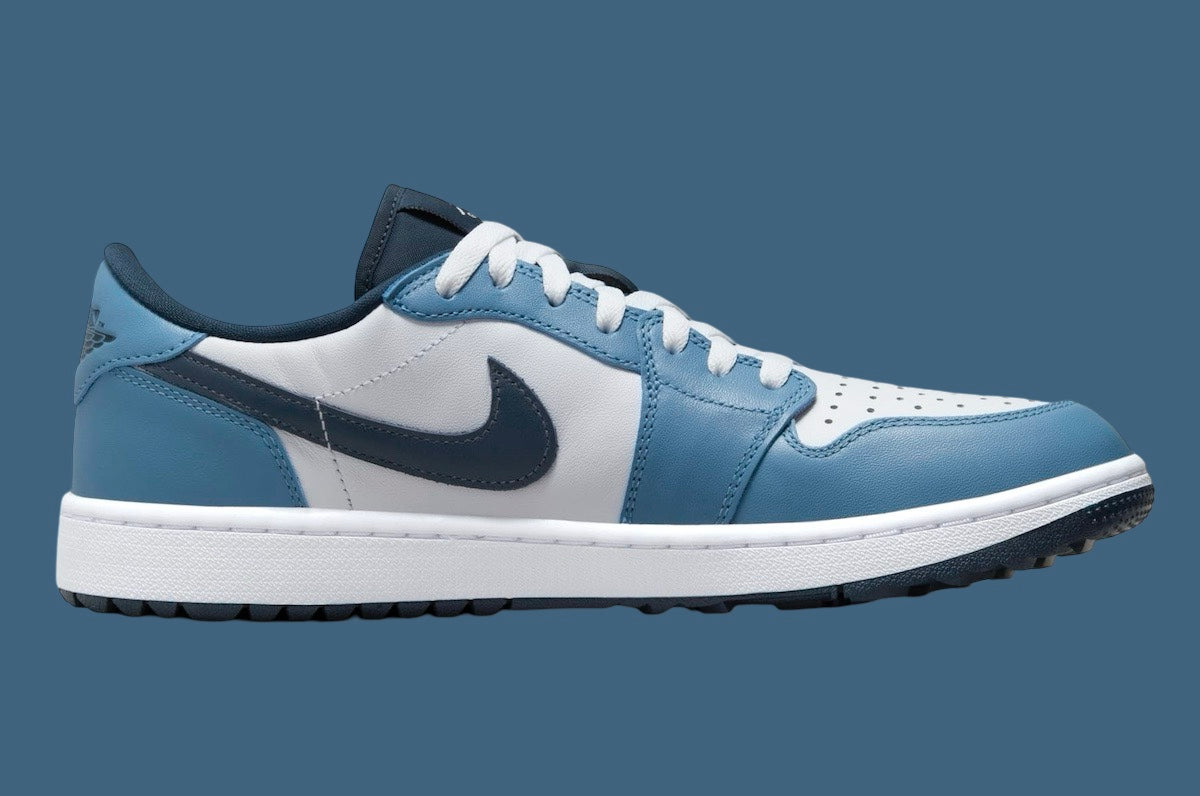 Jordan 1 Low Golf White Aegean Storm - Vista 3