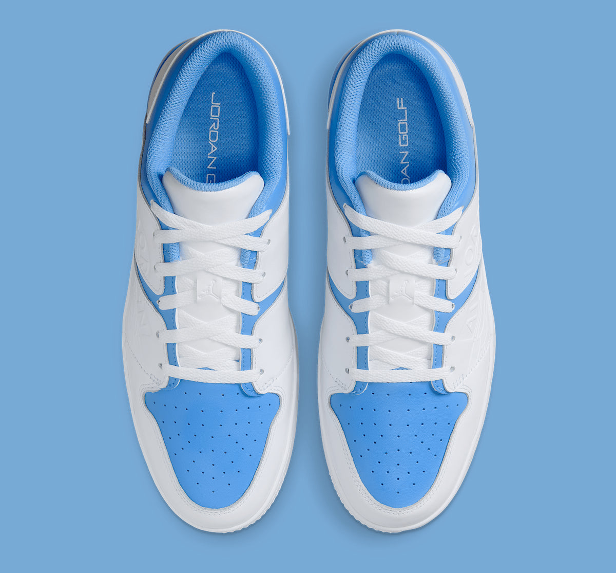 Jordan Nu Retro 1 Low Golf White University Blue - Vista 4