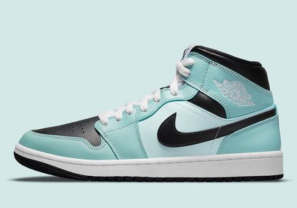 Jordan 1 Mid Aqua Blue Tint (Women's) - Vista 2