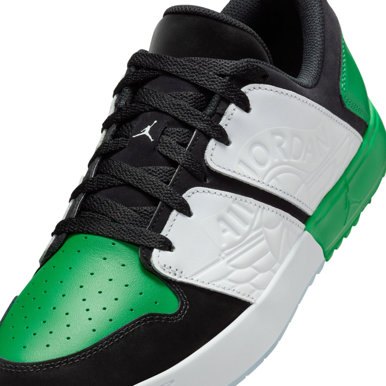 Jordan NU Retro 1 Golf Black White Blue Tint Lucky Green - Vista 6