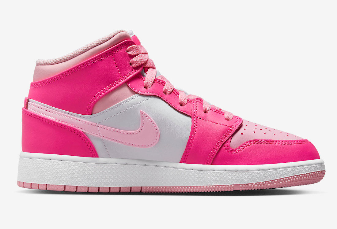 Jordan 1 Mid Fierce Pink (Women's) - Vista 3
