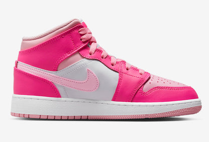 Jordan 1 Mid Fierce Pink (Women's) - Vista 3