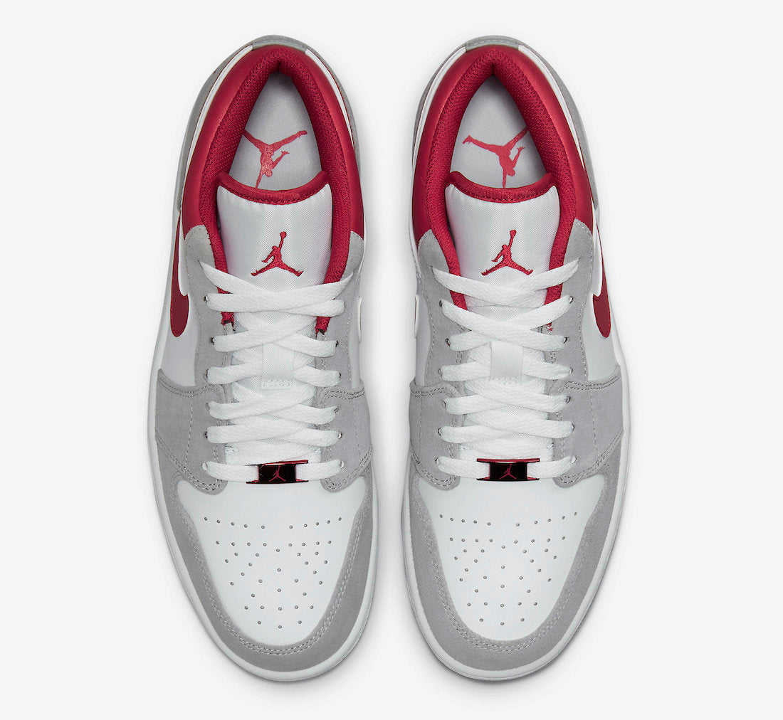 Jordan 1 Low SE Light Smoke Grey Gym Red - Vista 4