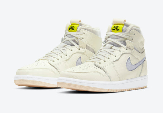 Jordan 1 High Zoom Air CMFT Pearl White (Women's) - Vista 1