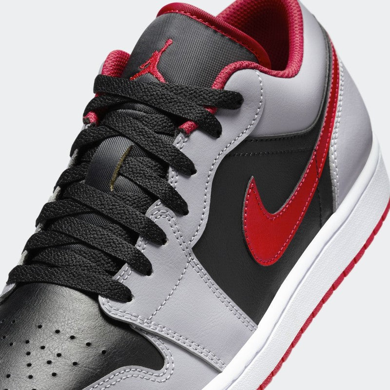 Jordan 1 Low Black Light Smoke Grey Gym Red - Vista 7