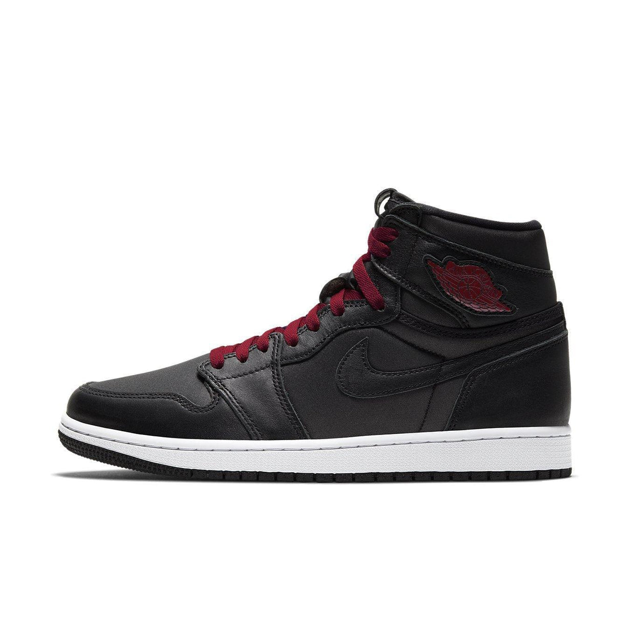 Jordan 1 Retro High Black Satin Gym Red - Vista 5