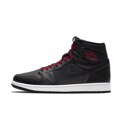 Jordan 1 Retro High Black Satin Gym Red - Vista 5