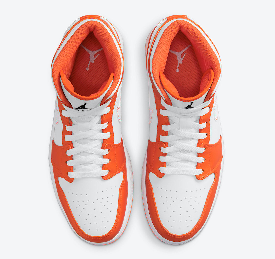 Jordan 1 Mid Metallic Orange - Vista 4