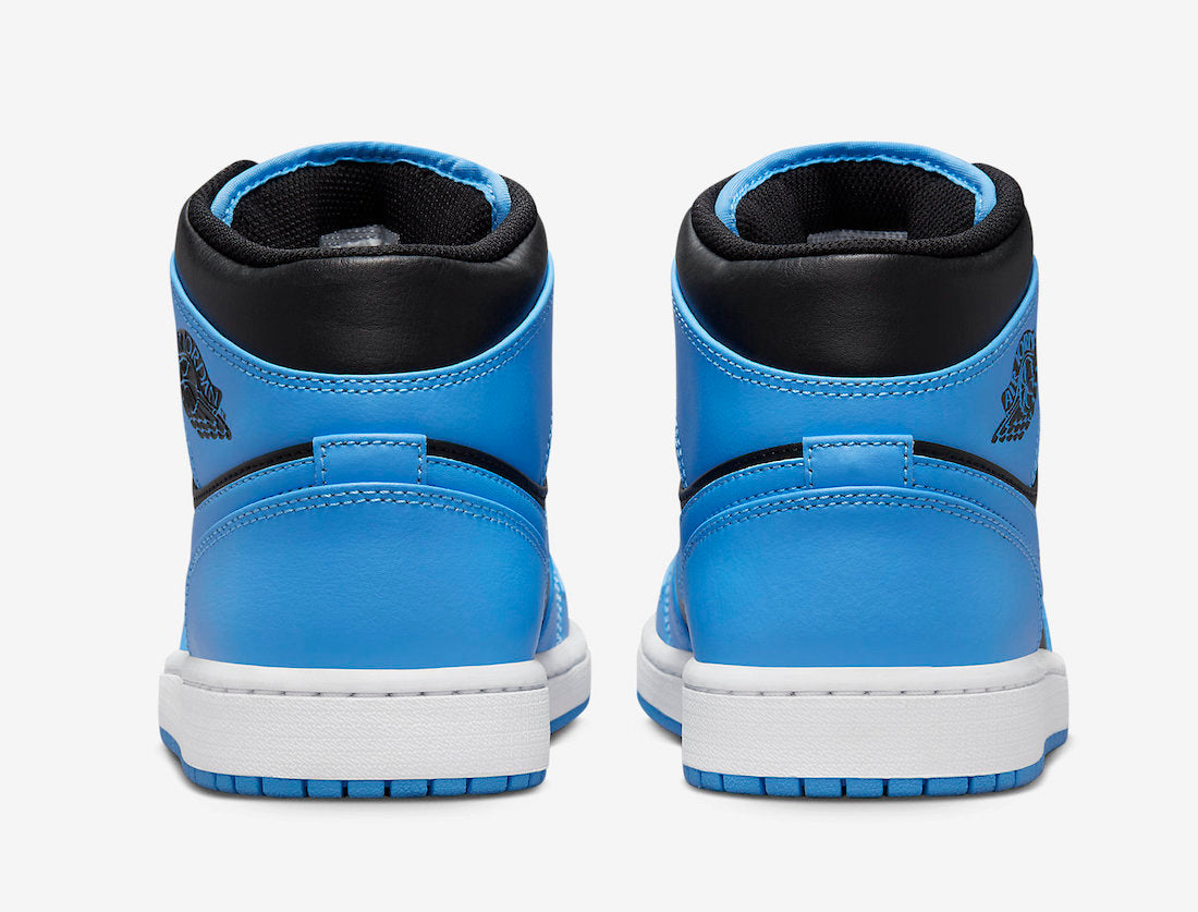 Jordan 1 Mid University Blue Black - Vista 5