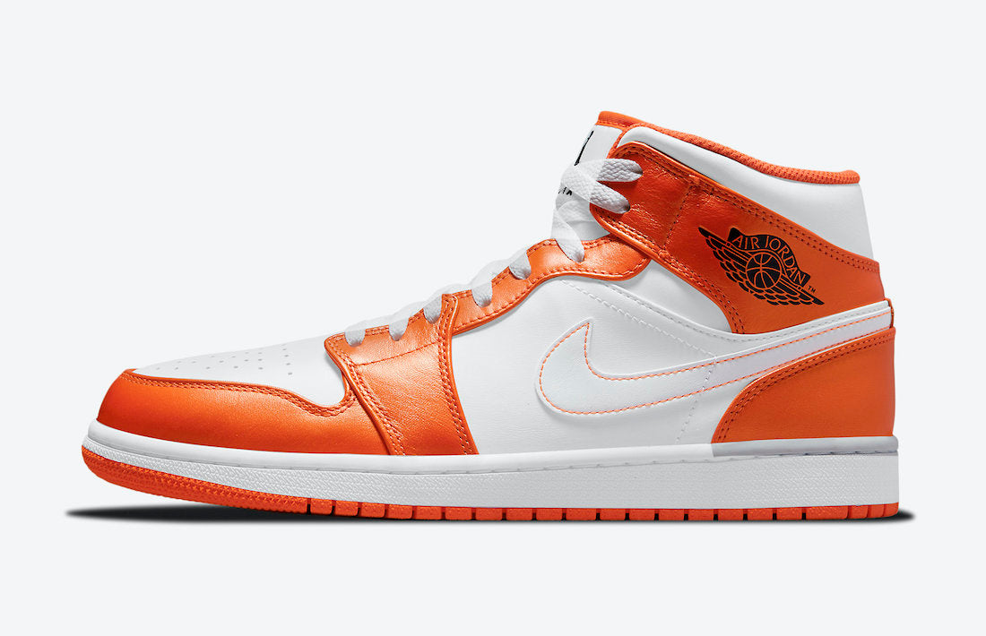 Jordan 1 Mid Metallic Orange - Vista 2