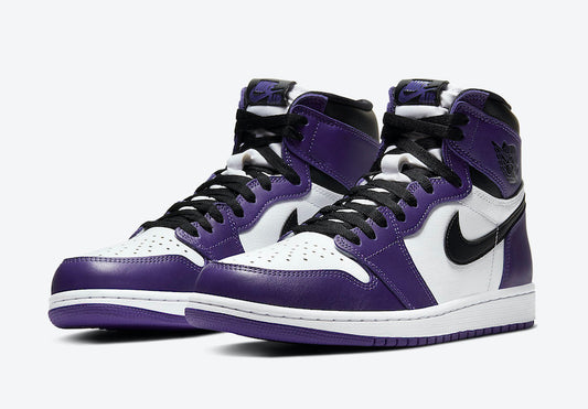 Jordan 1 Retro High Court Purple White - Vista 1
