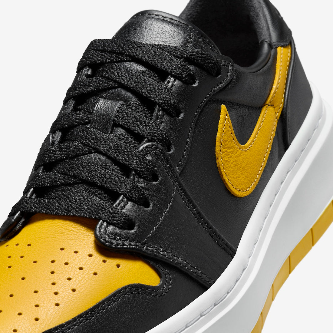 Jordan 1 Elevate Low Black Yellow Ochre (Women's) - Vista 7