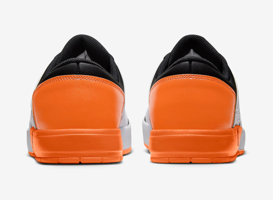 Jordan Nu Retro 1 Low White Black Magma Orange - Vista 5