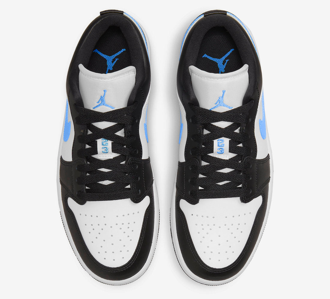 Jordan 1 Low Black University Blue White - Vista 4