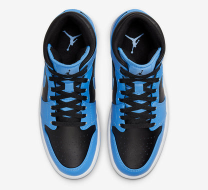 Jordan 1 Mid University Blue Black - Vista 4