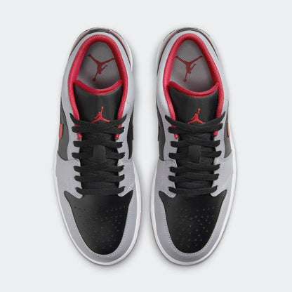 Jordan 1 Low Black Light Smoke Grey Gym Red - Vista 6