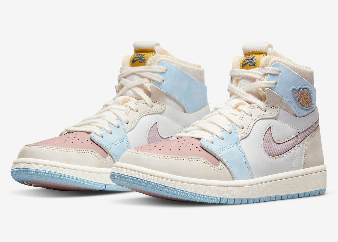 Jordan 1 High Zoom Air CMFT Pink Oxford (Women's) - Vista 1