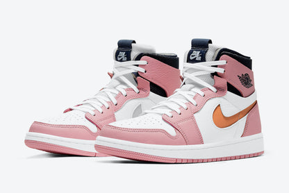 Jordan 1 High Zoom Air CMFT Pink Glaze Cactus Flower (Women's) - Vista 1
