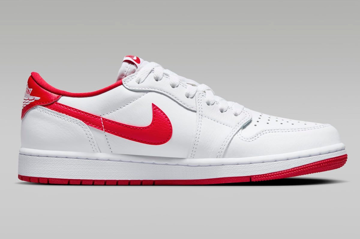 Jordan 1 Retro Low OG University Red - Vista 3