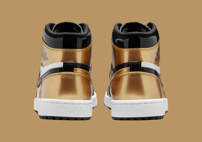 Jordan 1 Retro High Golf Patent Gold Toe - Vista 5