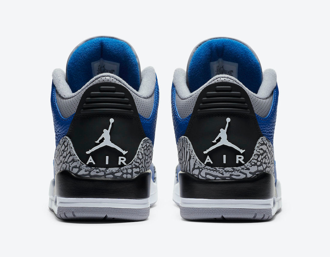 Jordan 3 Retro Varsity Royal Cement - Vista 4