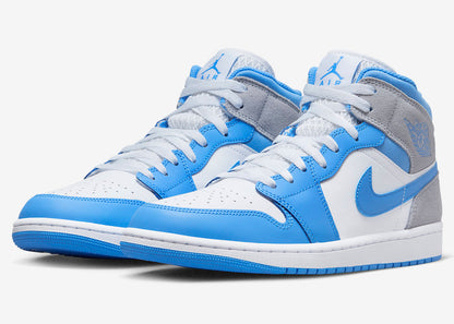 Jordan 1 Mid University Blue Grey - Vista 1