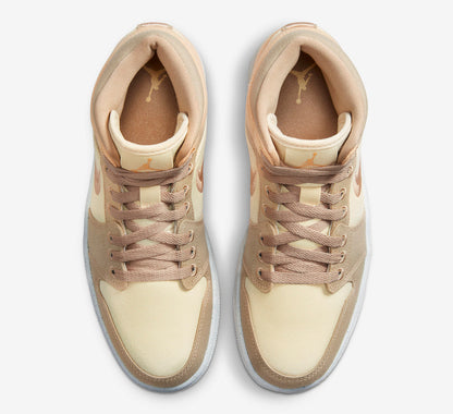 Jordan 1 Mid SE Canvas Khaki (Women's) - Vista 4