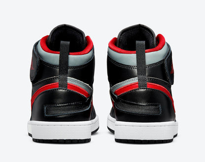 Jordan 1 High FlyEase Black Gym Red Smoke Grey - Vista 5