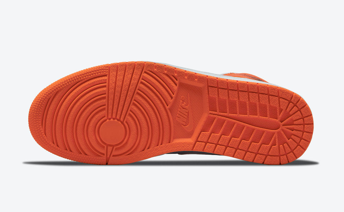 Jordan 1 Mid Metallic Orange - Vista 6