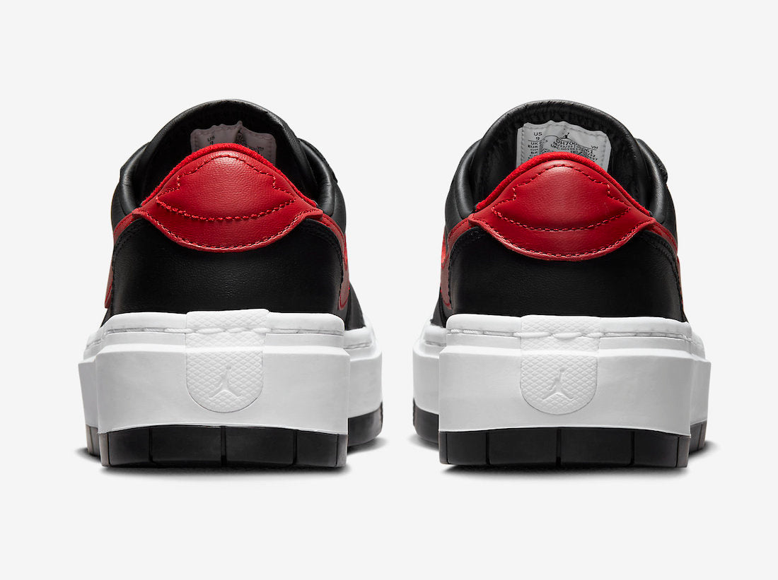Jordan 1 Elevate Low Black Gym Red White (Women's) - Vista 5