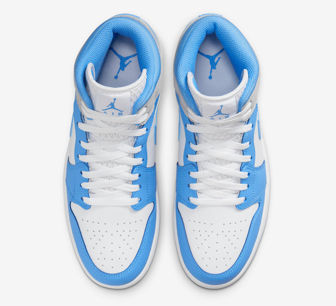 Jordan 1 Mid University Blue Grey - Vista 4