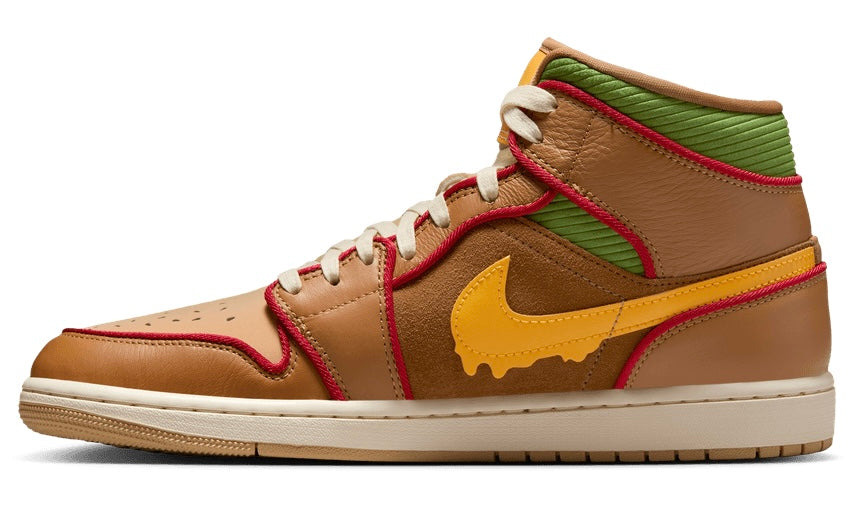 Jordan 1 Mid SE Cheeseburger - Vista 3