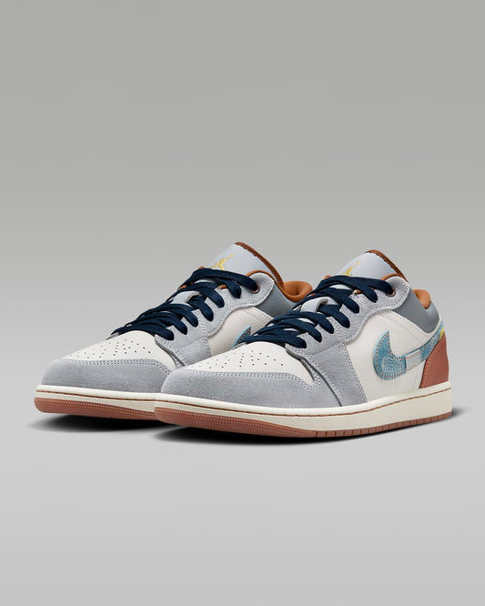 Jordan 1 Low SE Phantom Repaired Denim Swoosh - Vista 5