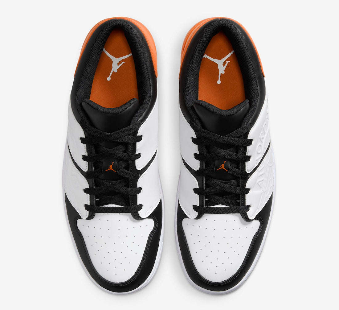 Jordan Nu Retro 1 Low White Black Magma Orange - Vista 4