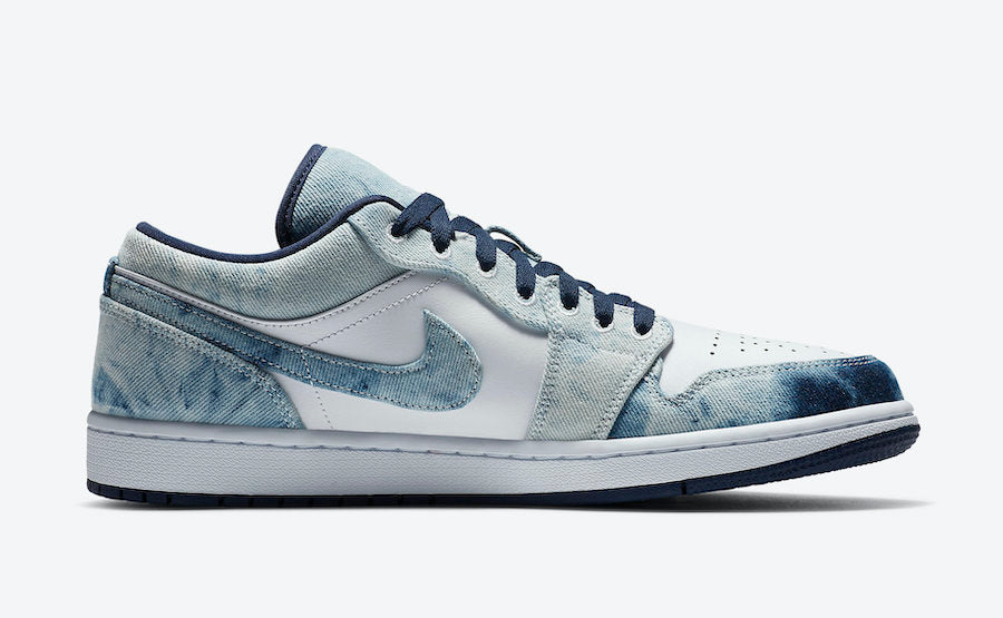 Jordan 1 Low Washed Denim - Vista 3