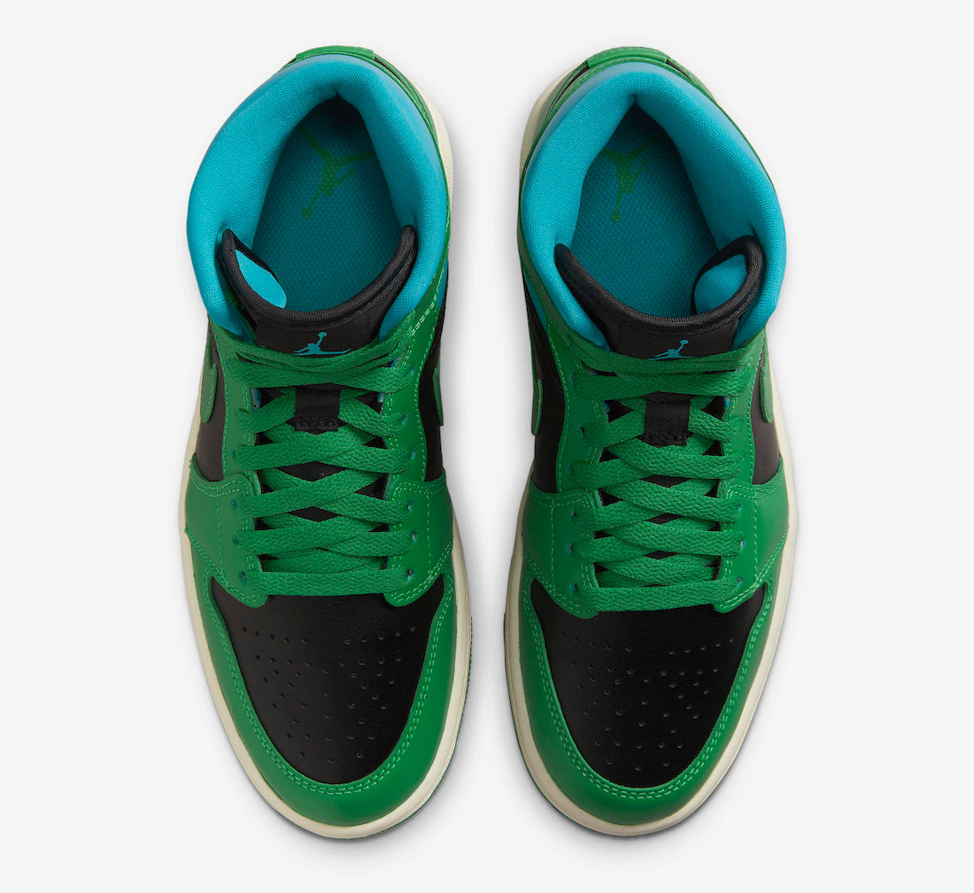 Jordan 1 Mid Lucky Green Aquatone - Vista 4