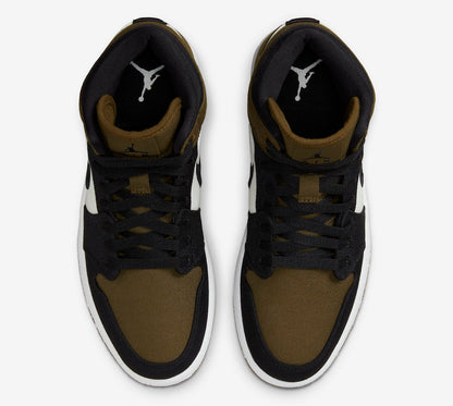 Jordan 1 Mid Olive Toe (Women's) - Vista 4