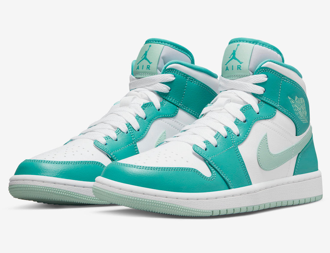 Jordan 1 Mid Washed Teal (Women's) - Vista 1