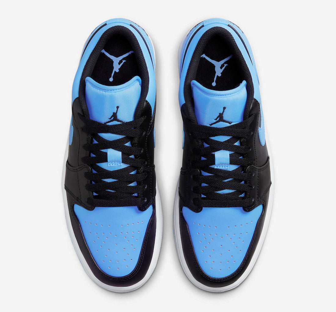 Jordan 1 Low Black University Blue - Vista 4