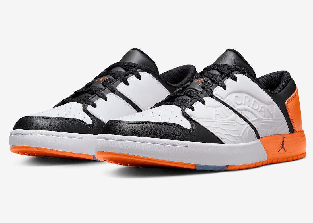 Jordan Nu Retro 1 Low White Black Magma Orange - Vista 1