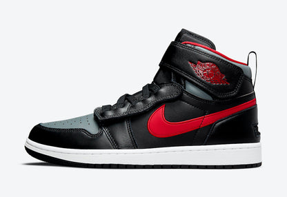 Jordan 1 High FlyEase Black Gym Red Smoke Grey - Vista 2