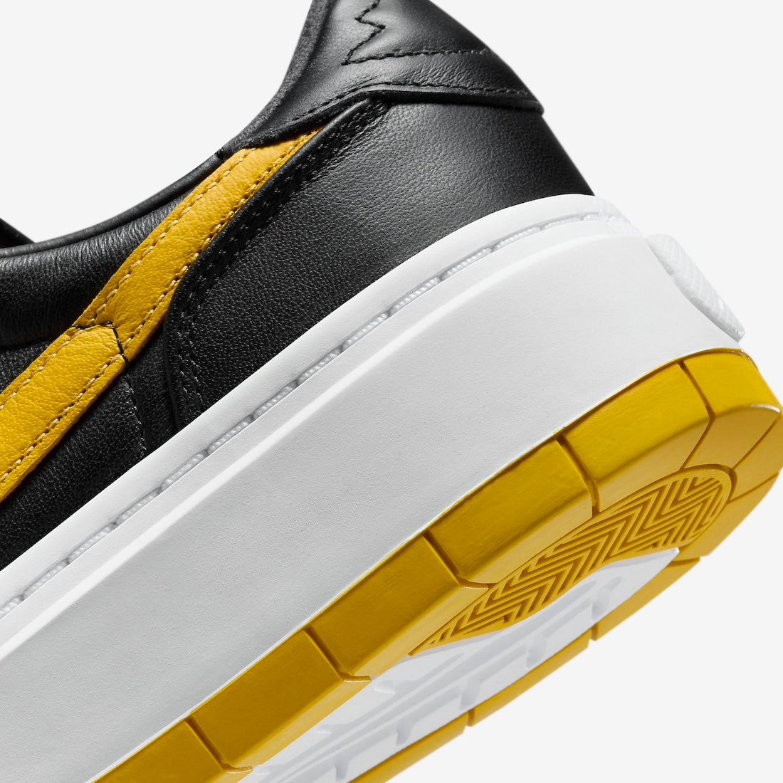 Jordan 1 Elevate Low Black Yellow Ochre (Women's) - Vista 8