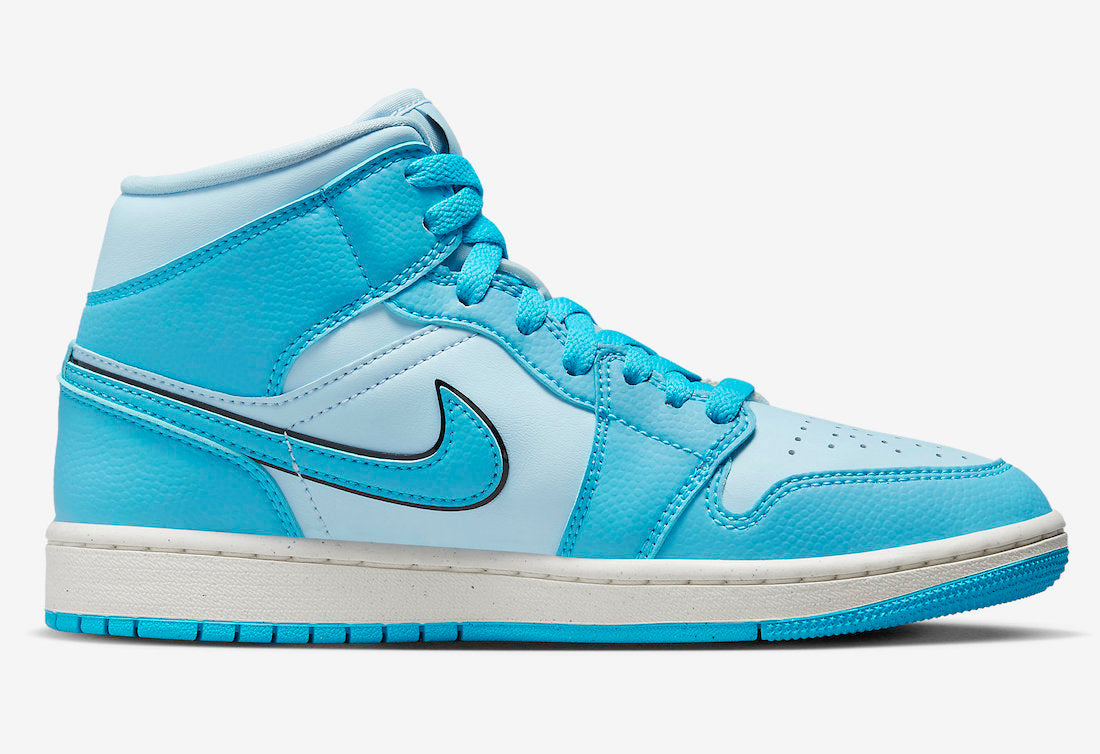 Jordan 1 Mid SE Ice Blue - Vista 3