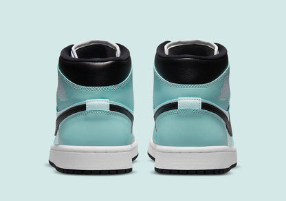 Jordan 1 Mid Aqua Blue Tint (Women's) - Vista 4