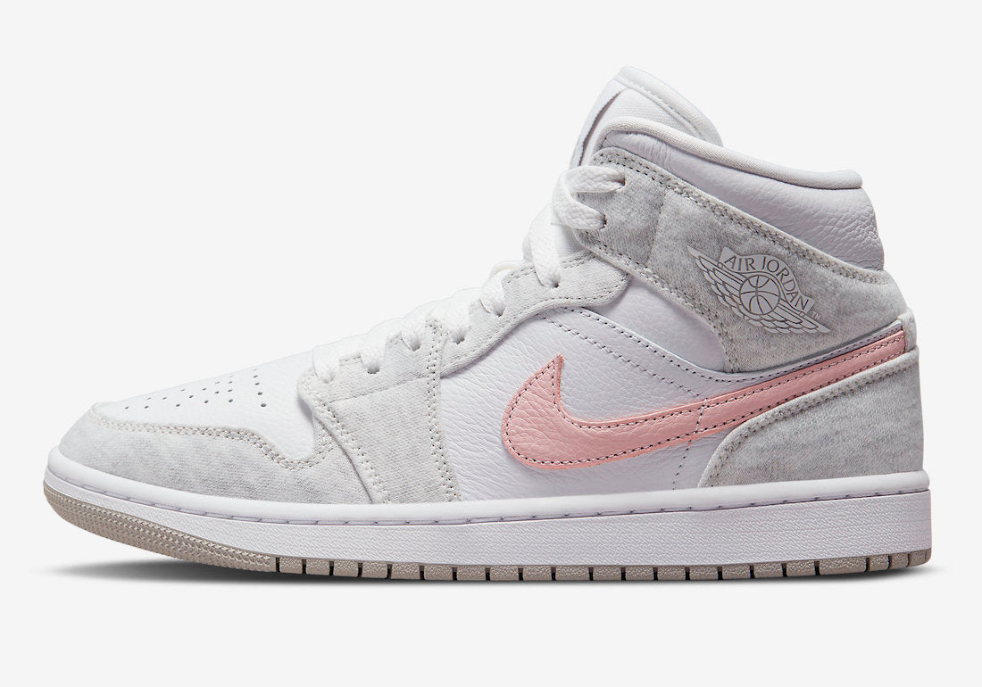 Jordan 1 Mid SE Light Iron Ore (Women's) - Vista 2