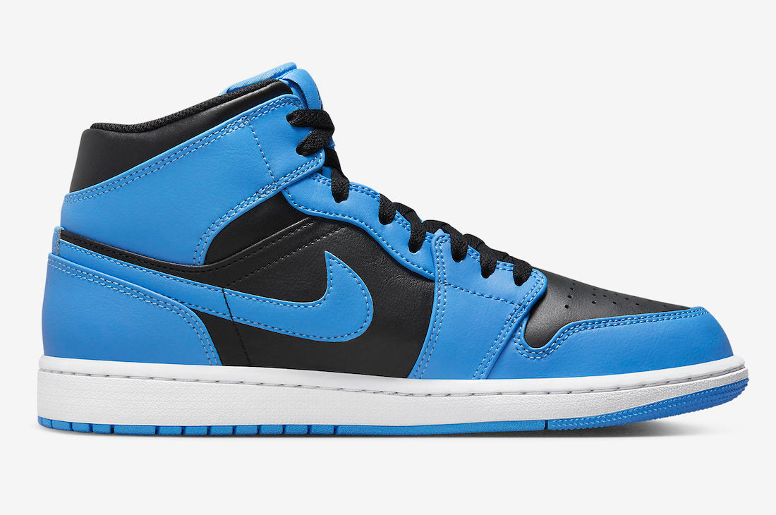 Jordan 1 Mid University Blue Black - Vista 3